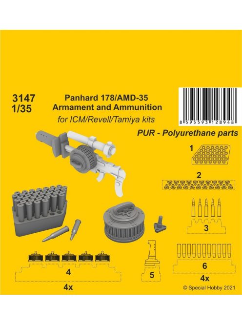 CMK - Panhard 178/AMD-35 Armament and Ammunition (ICM/Revell Tamiya kits)