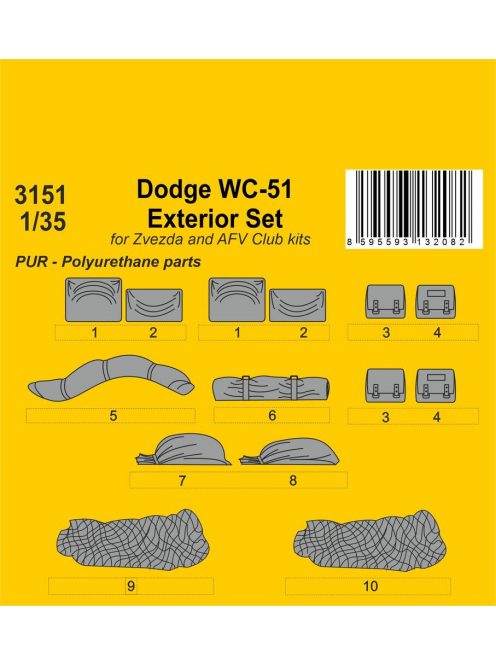 CMK - Dodge WC-51 Stowage and Seat Cushions  / for Zvezda and other kits