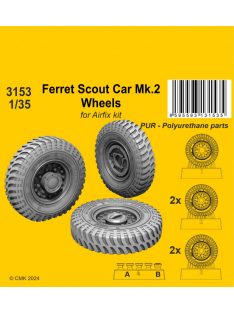 CMK - 1/35 Ferret Scout Car Mk.2 Wheels / for Airfix kits