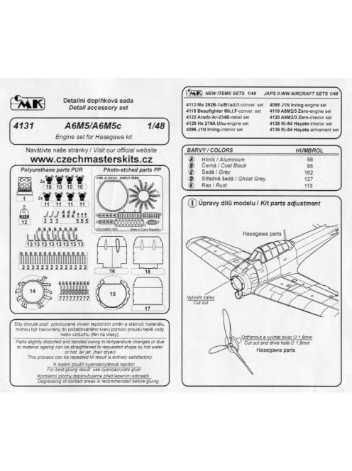 CMK - A6M5/ A6M5c Zero Motor Set