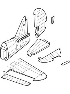 CMK - P-40E Warhawk Steuerflächen