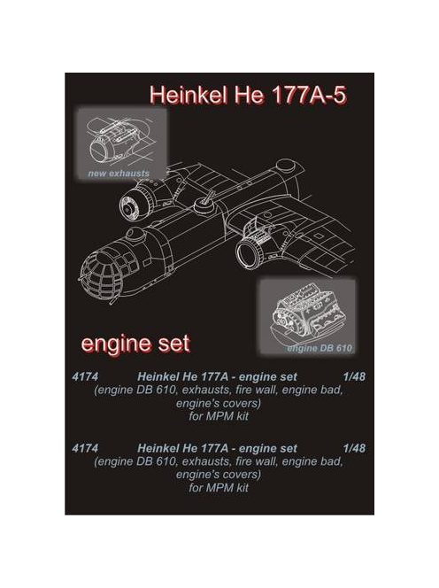 CMK - He 177A Motor für MPM Bausatz