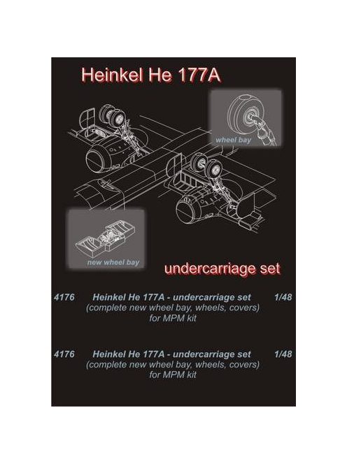 CMK - He 177A Undercarriage für MPM Bausatz