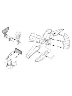   CMK - P-400/P-39 Airacobra Exterior Set Resin Detail Set für Hasegawa-Bausatz