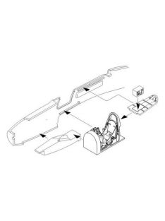 CMK - P-400 / P-39 Aircorbra interior Für Hasegawa Bausatz.