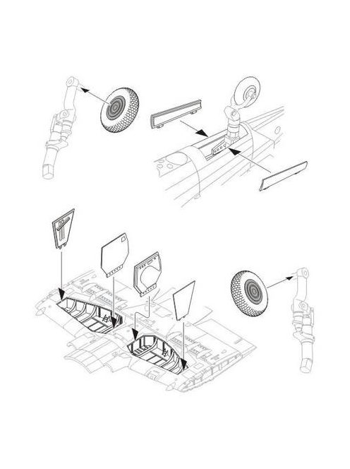 CMK - Westland Wyvern - undercarriage set for Trumpeter kit