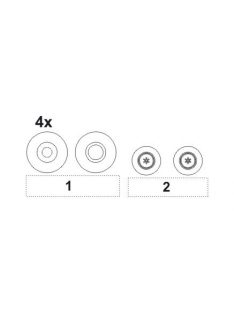 CMK - TSR-2 Wheels Set für Airfix Bausatz