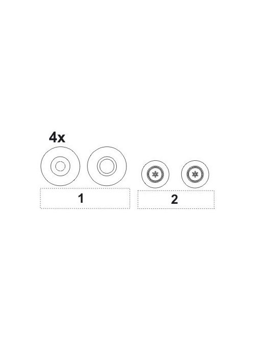 CMK - TSR-2 Wheels Set für Airfix Bausatz