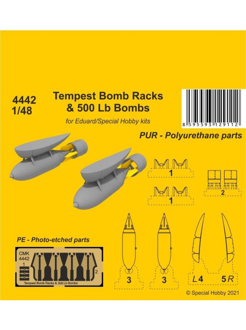 CMK - Tempest Bomb Racks & 500 Lb Bombs