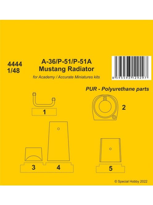 CMK - A-36 Apache / P-51 / P-51A Mustang Radiator