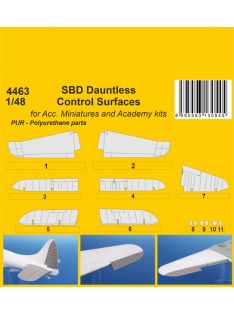   CMK - 1/48 SBD Dauntless Control Surfaces / for Acc. Miniartures and Academy kits