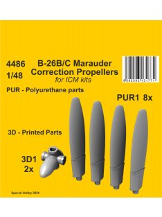   CMK - 1/48 B-26B/C Marauder Correction Propellers /  for ICM kit