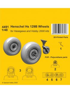   CMK - 1/48 Henschel Hs 129B Wheels / for Hasegawa and Hobby 2000 kits