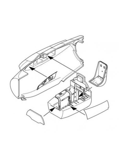 CMK - Me 163B -  interior set for Hasegawa