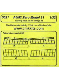 CMK - A6M2 Zero Model 21 Landing flaps für Tamiya-Bausatz