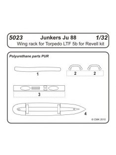 CMK - Junkers Ju 88A Wing rack for Torpedo