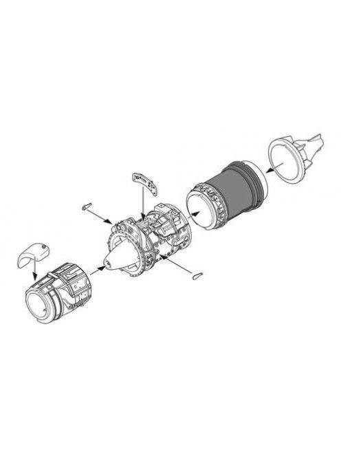 CMK - BMW 003E WWII German jet engine