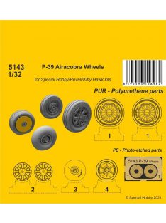   CMK - P-39 Airacobra Wheels (Special Hobby/Revell/Kitty Hawk kits)