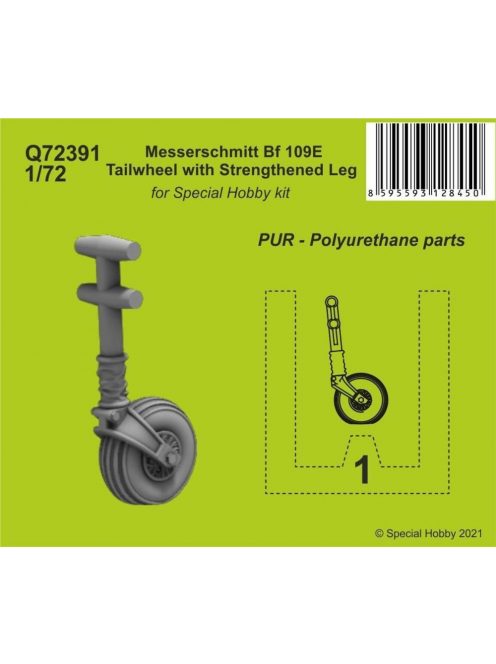 CMK - Messerschmitt Bf 109E Tailwheel with Strengthened Leg