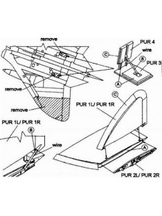 CMK - F4D-1 Wing fold set