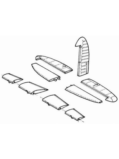 CMK - Mosquito B Mk.IV Steuerflächen