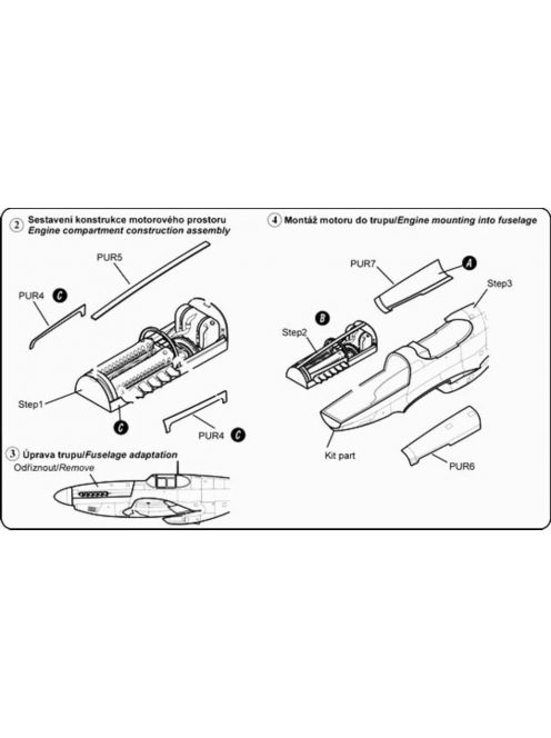 CMK - P-51D Mustang Motor Set