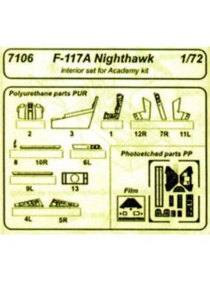 CMK - F 117A Nighthawk interior für Academy Bausatz