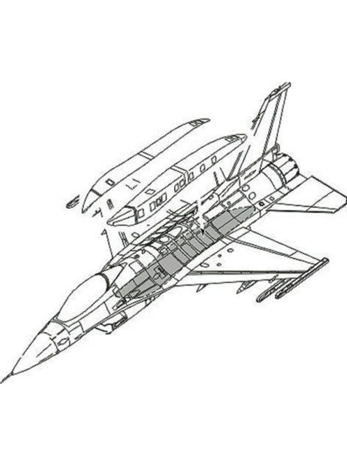 CMK - F-16C Conformal Fuel Tank armament für Academy Bausatz