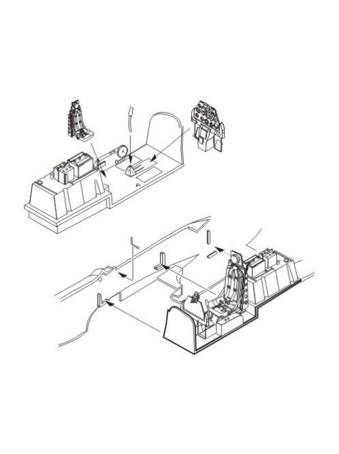 CMK - F-51D "Korean War Mustang" interior set for Tamiya