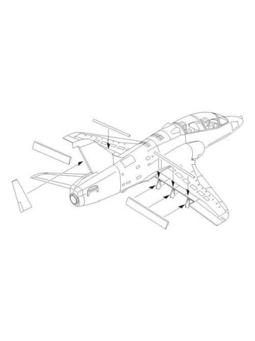 CMK - BAe Hawk 100 series control surfaces