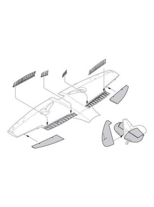 CMK - Spitfire Mk.I Control surfaces f. Airfix