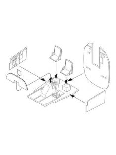 CMK - B-24 Liberator Interior set f. Hasegawa