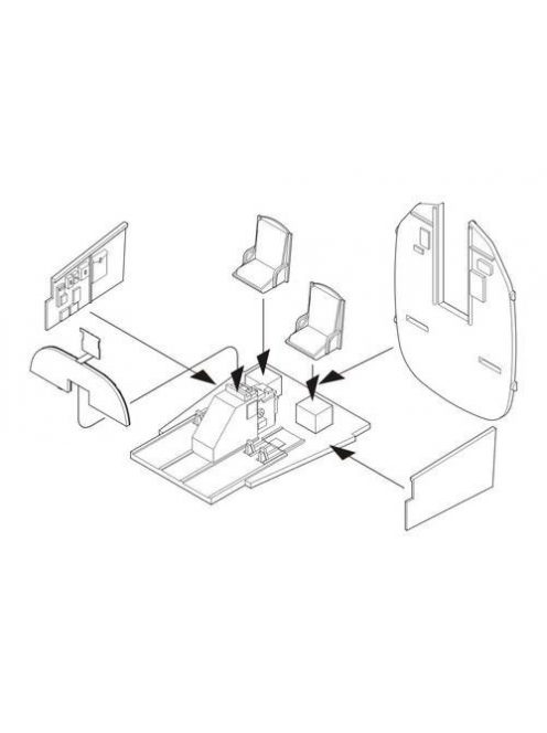 CMK - B-24 Liberator Interior set f. Hasegawa