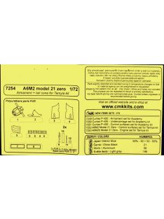 CMK - A6M2 model 21 Zero-Armament set+Tail con