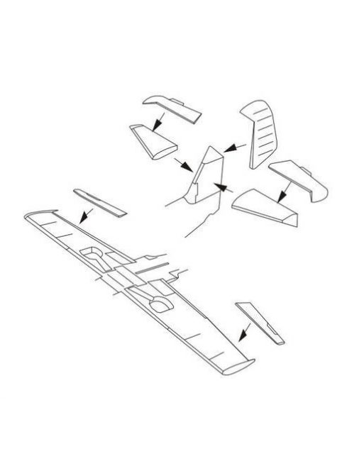 CMK - Bf 109G-6 -Control surfaces