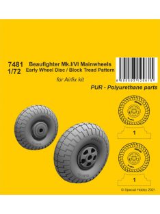   CMK - 1/72 Beaufighter Mk.I/VI Mainwheels - Early Wheel Disk / Block Tread Pattern