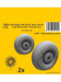   CMK - Beaufighter Mk.VI/X/21 Mainwheels - Late Wheel Disk / Smooth Tyre