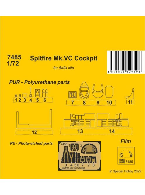 CMK - Spitfire Mk.VC Cockpit / for Airfix kit