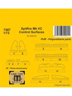 CMK - Spitfire Mk.VC Control Surfaces / for Airfix kit