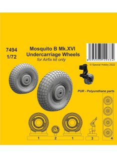   CMK - Mosquito B Mk.XVI Undercarriage Wheels / Airfix kit only