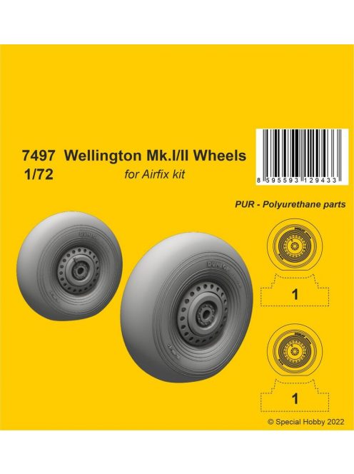 CMK - Wellington Mk.II Wheels 1/72 / for Airfix kit