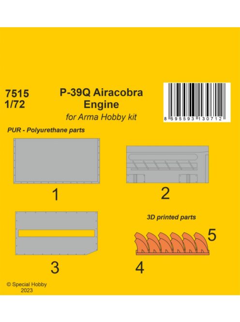 CMK - 1/72 P-39Q Airacobra Engine 