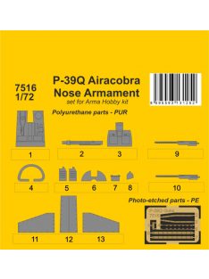   CMK - P-39Q Airacobra Nose Armament 1/72 / for Arma Hobby kit