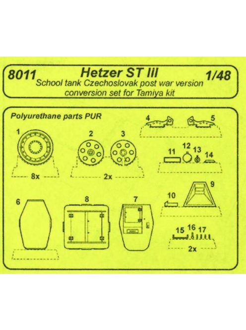 CMK - Hetzer ST III Czech post-war version für Tamiya-Bausatz