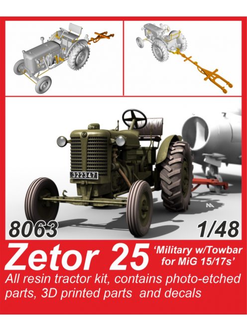 CMK - 1/48 Zetor 25 ‘Military w/Towbar for MiG 15/17s