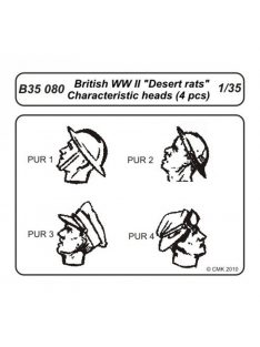 CMK - British Wwii Desert Rats Head (4 Pcs)