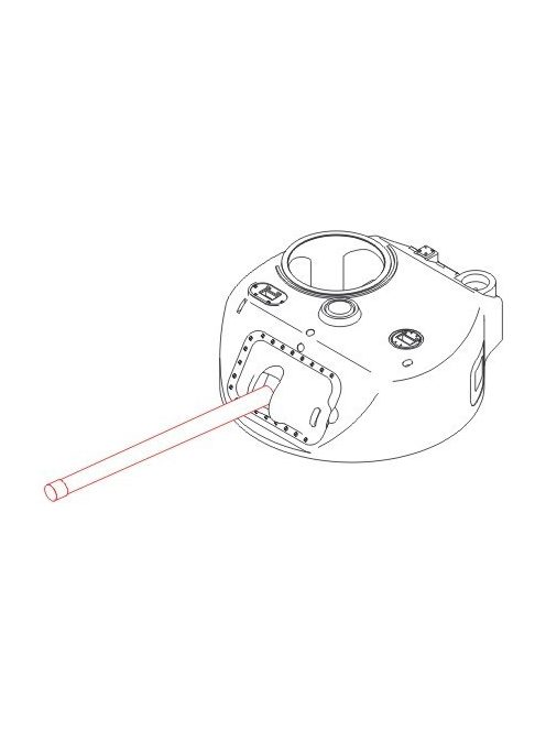 CMK - 1/72 M4A1 Shermann Metal barrel 75mm Drag.