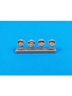 CMK - Universal Military Pilot Heads w/helmets (8 pcs)