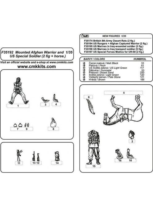 CMK - Mounted Afghan Warrior + US Special Warrior