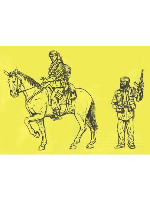 CMK - US Military Policman Mounted and Iraqi Civilians